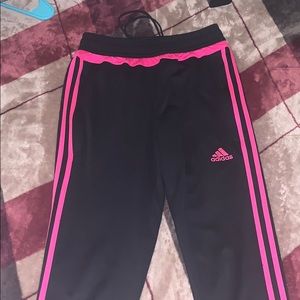 Adidas zip up sweat pants
